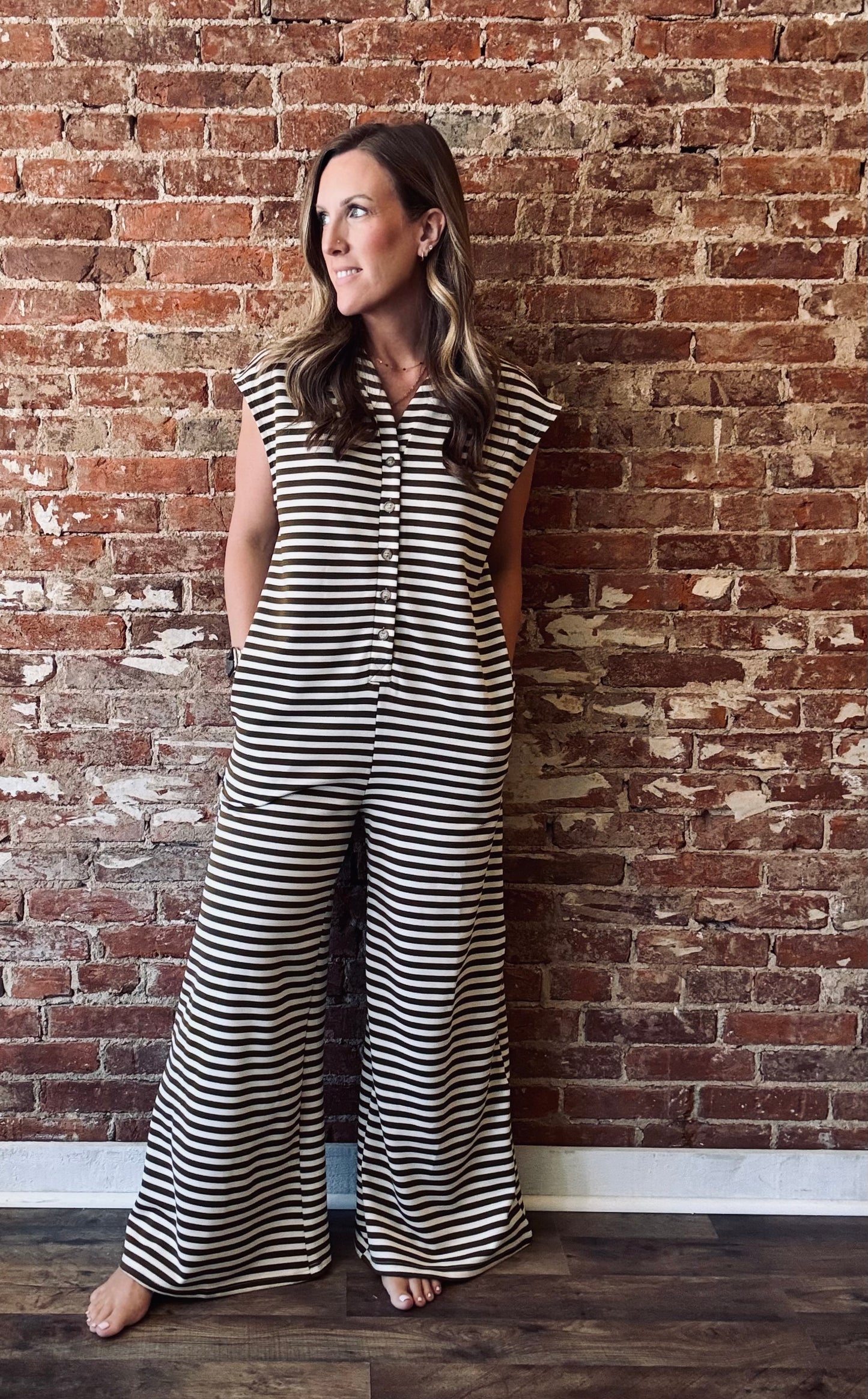 Sloane Striped Jumpsuit