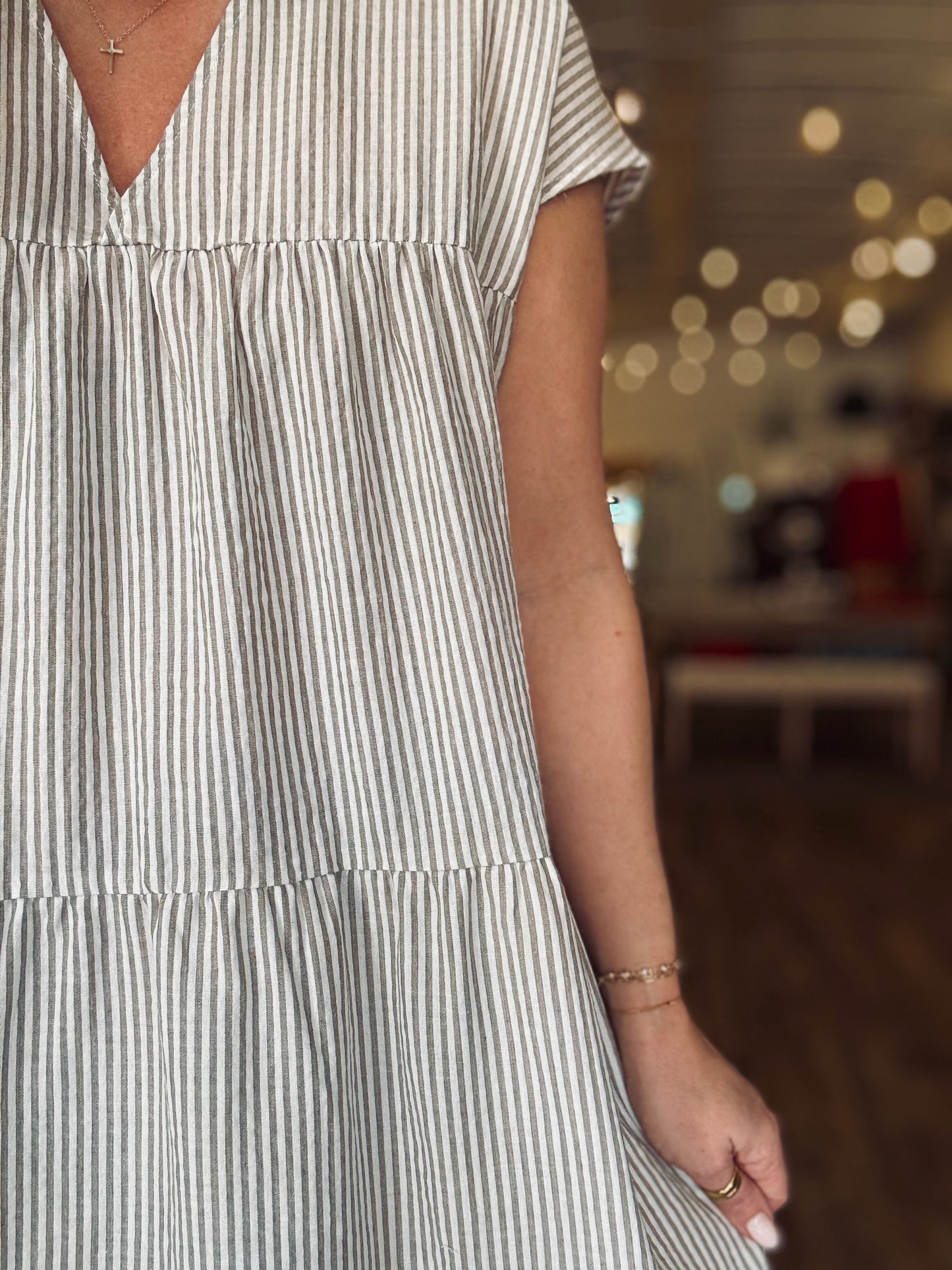 Posy Striped Dress