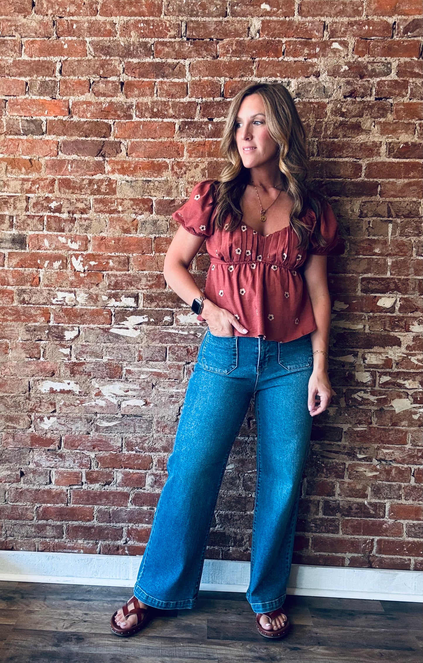 Patch Pocket Wide Leg