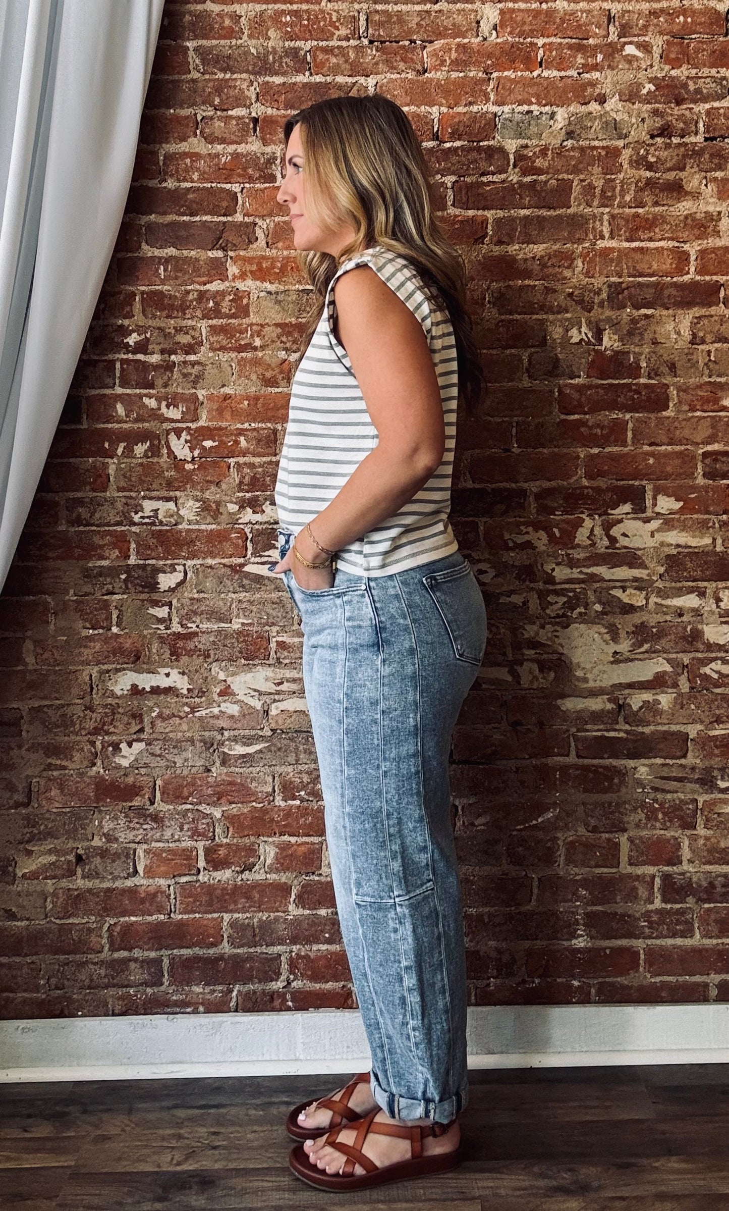 High Rise Barrel Jean
