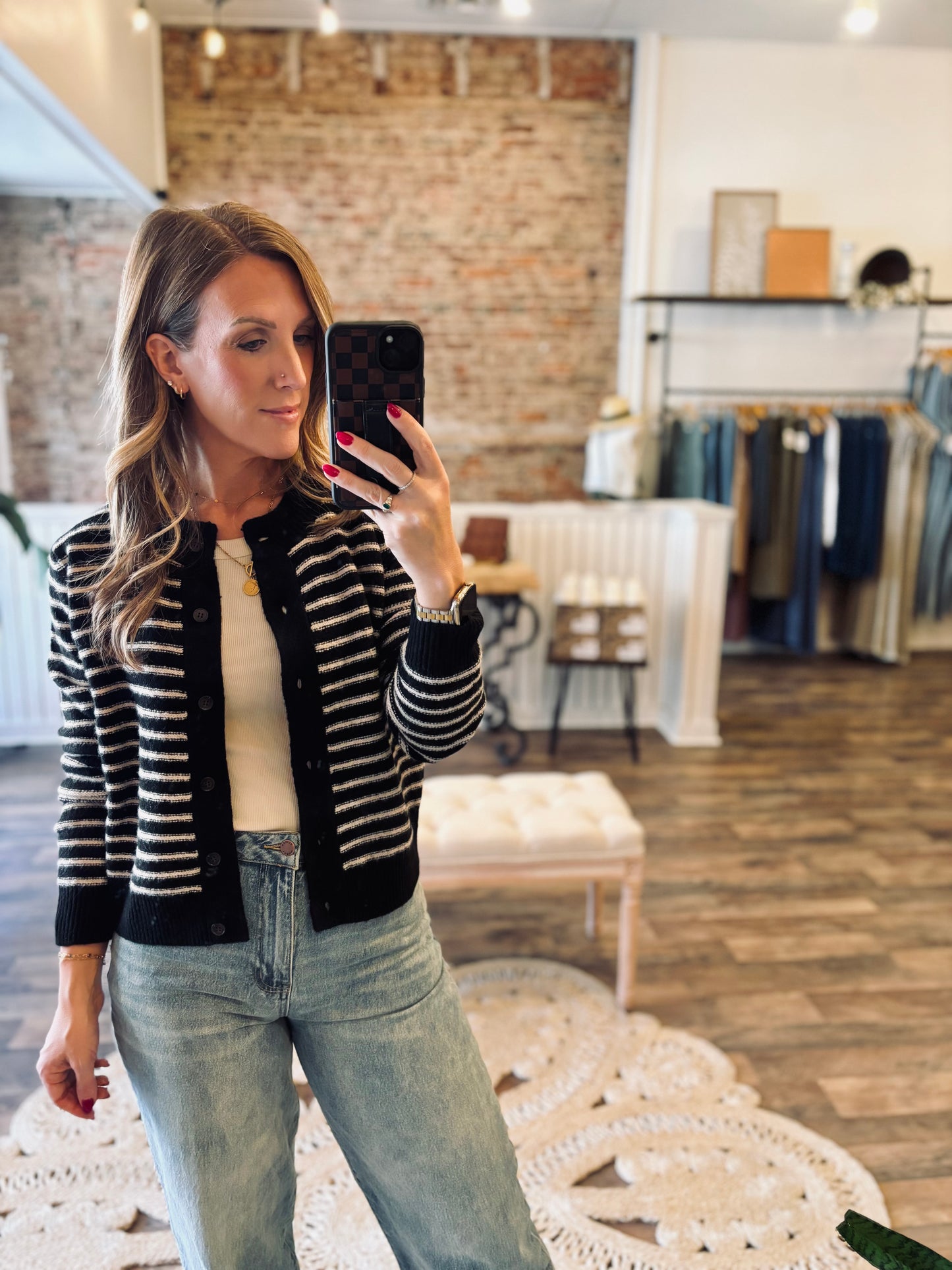 Suki Striped Cardigan