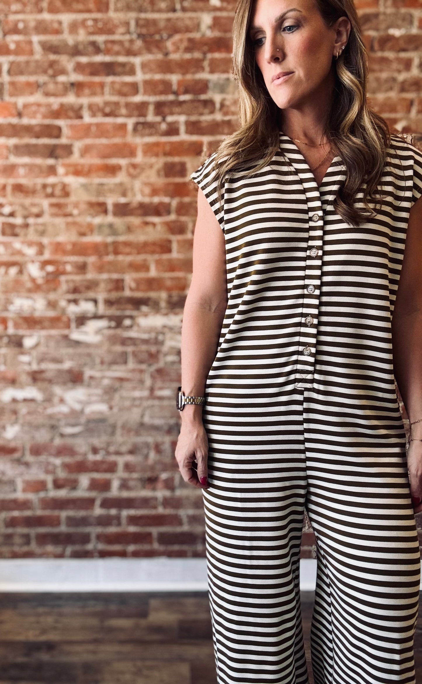 Sloane Striped Jumpsuit