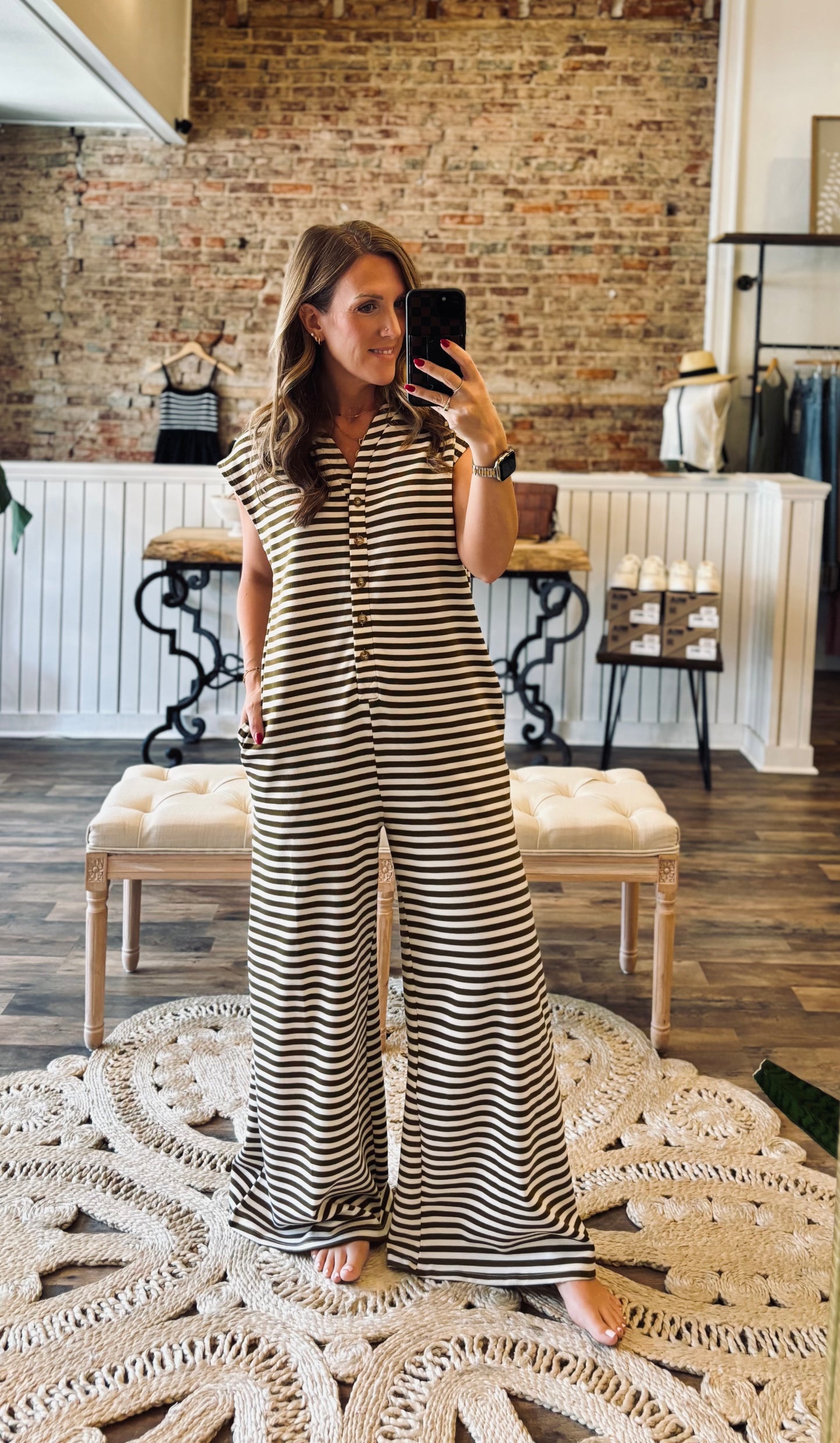 Sloane Striped Jumpsuit