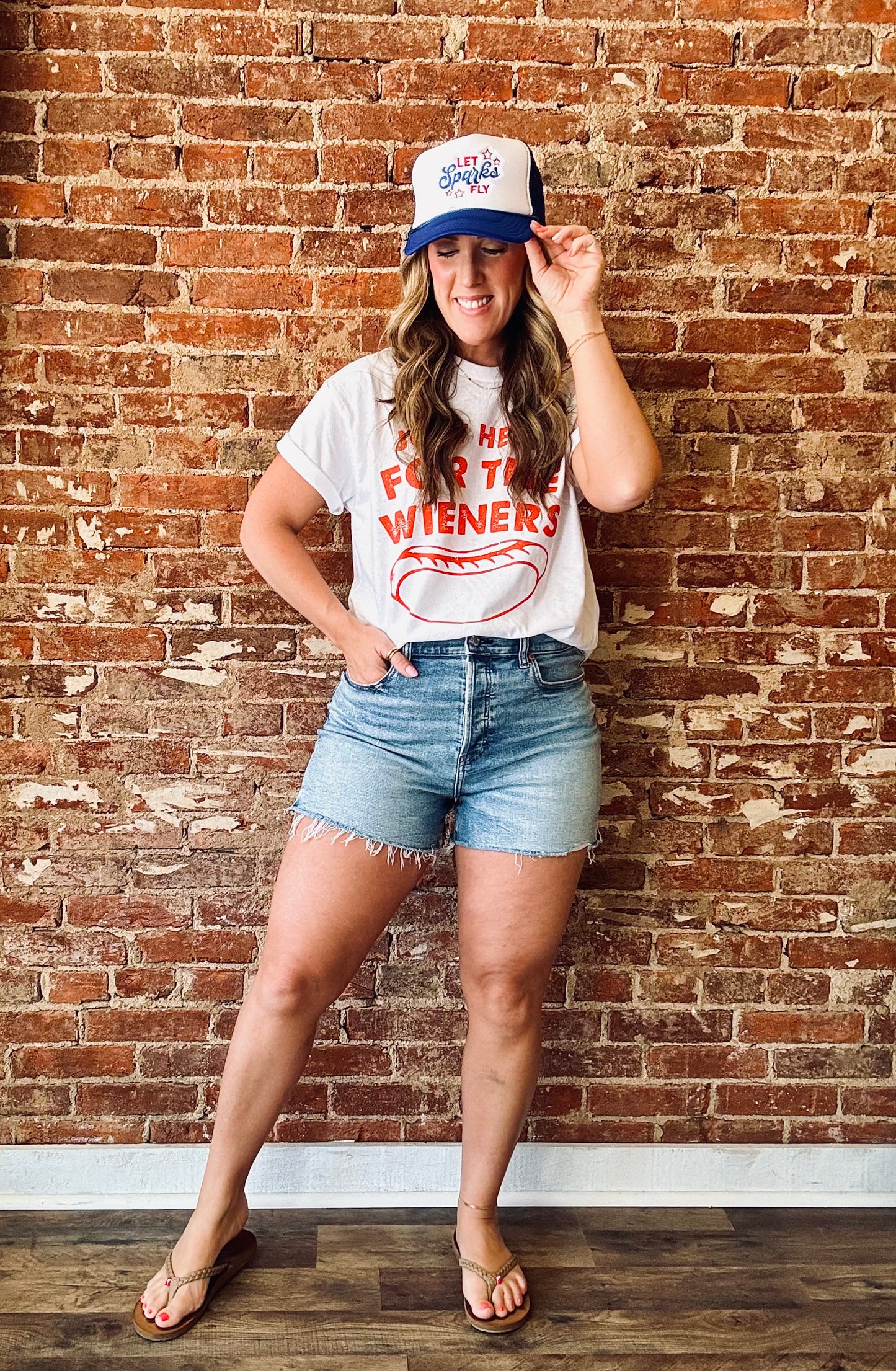 Just Here for the Weiners Tee