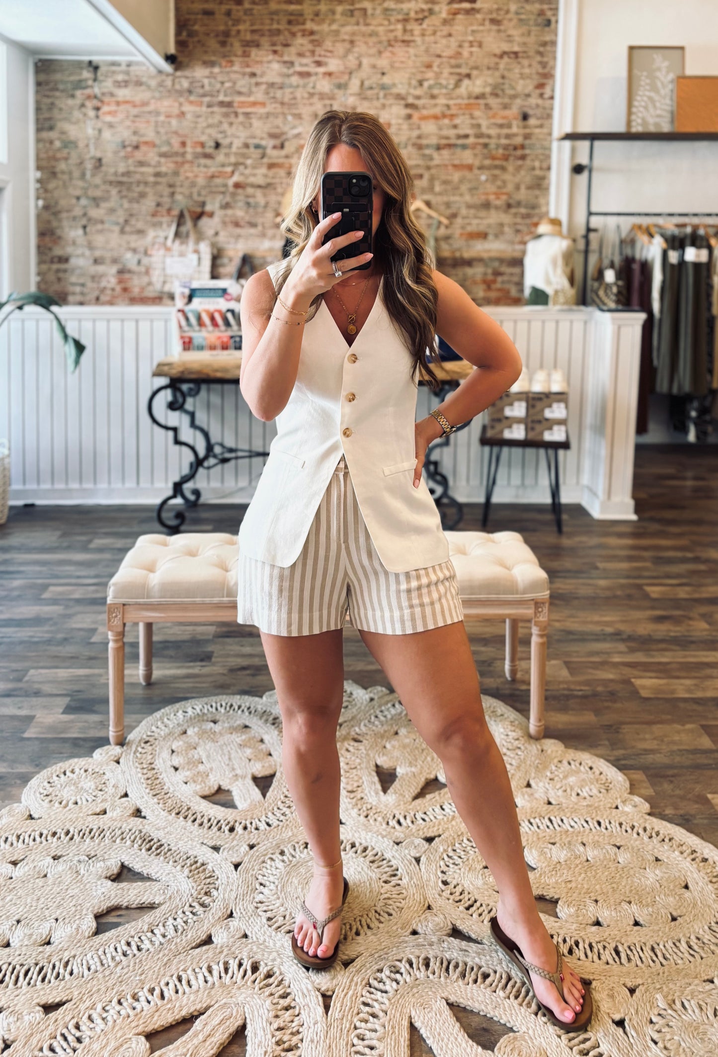 Sylvie Linen Vest