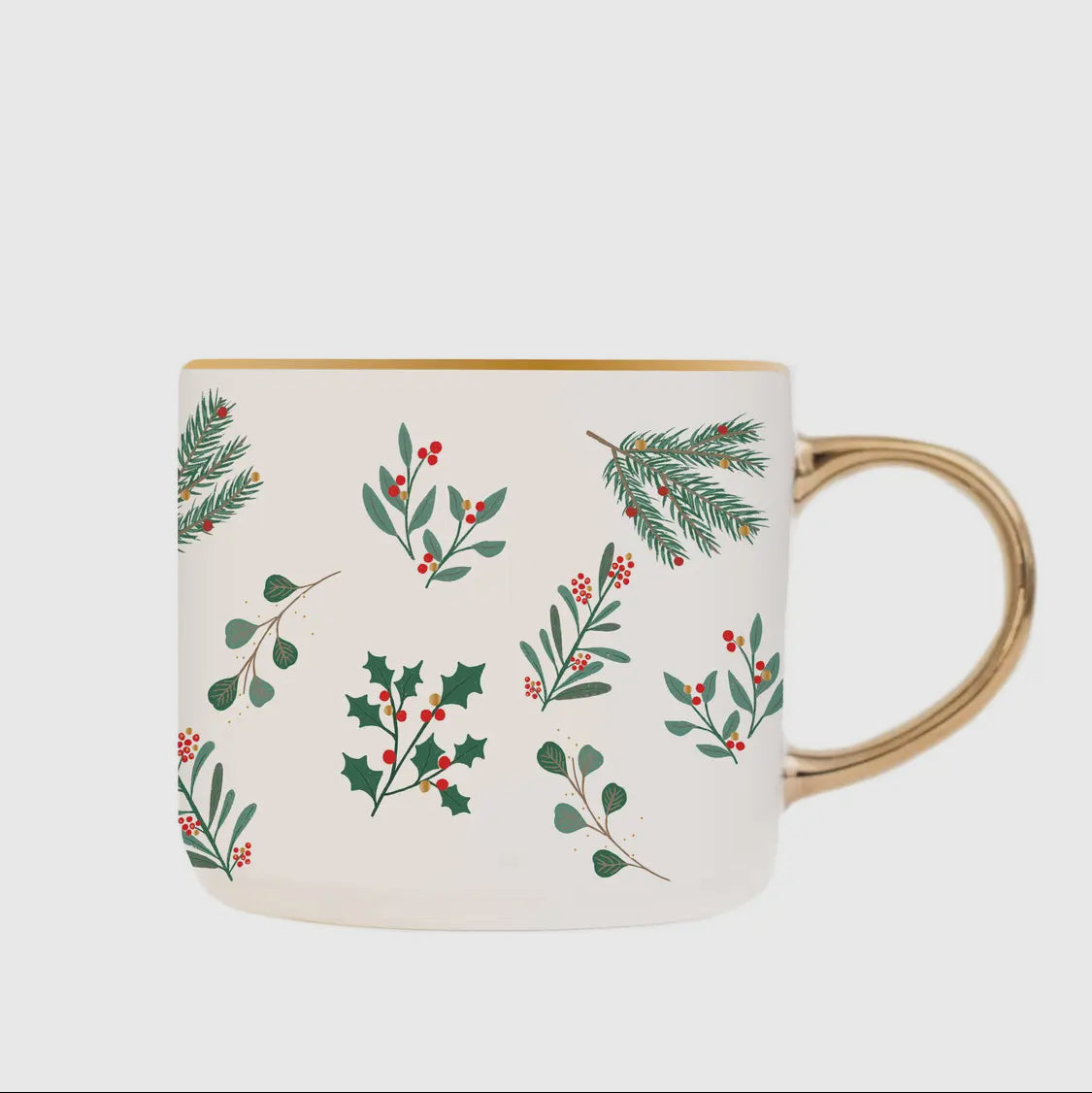 Holly Christmas Mug