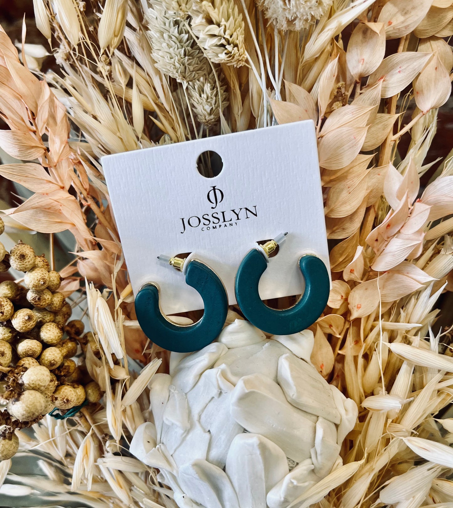 Chunky Wood Hoops
