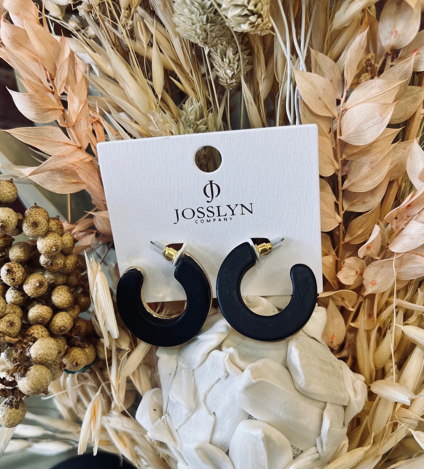 Chunky Wood Hoops