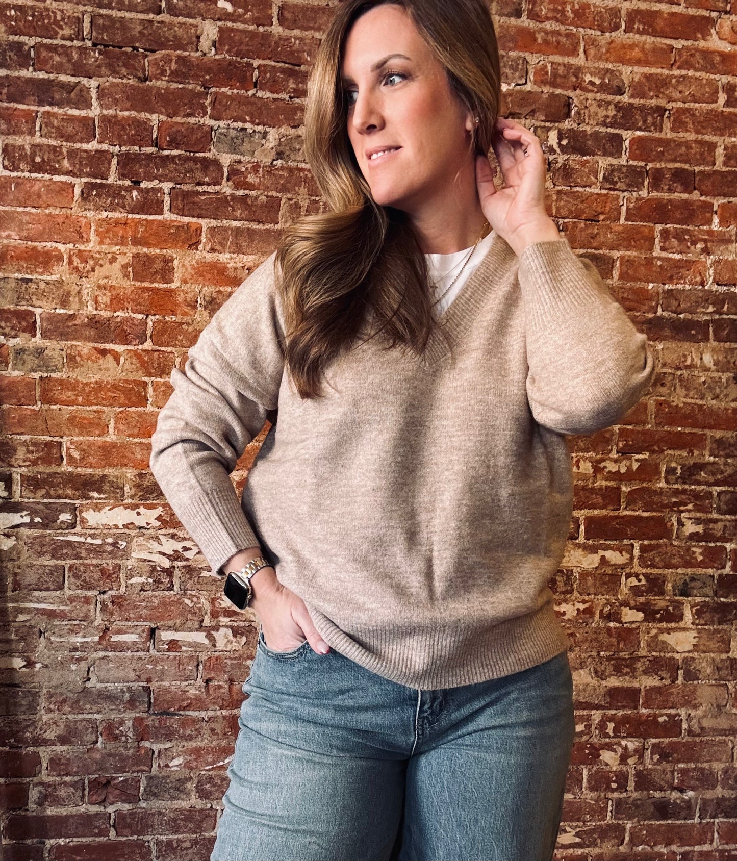 Anna V Neck Sweater