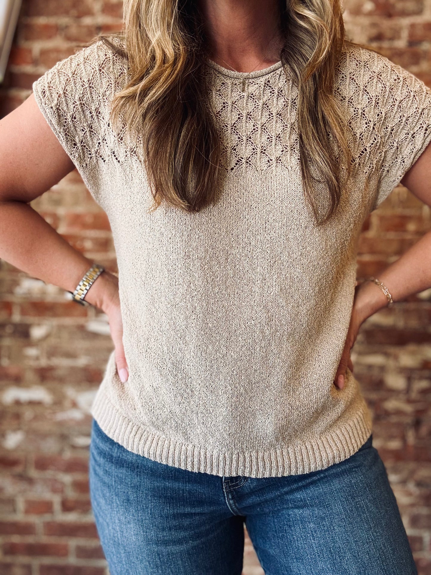 Lilah Eyelet Sweater