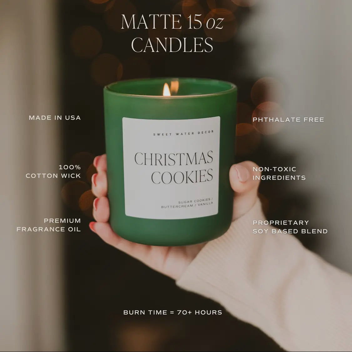 Matte Green Jar Candle
