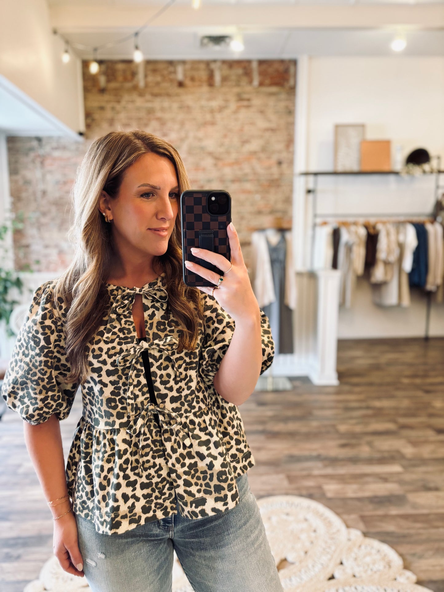 Lainy Tie Front Blouse