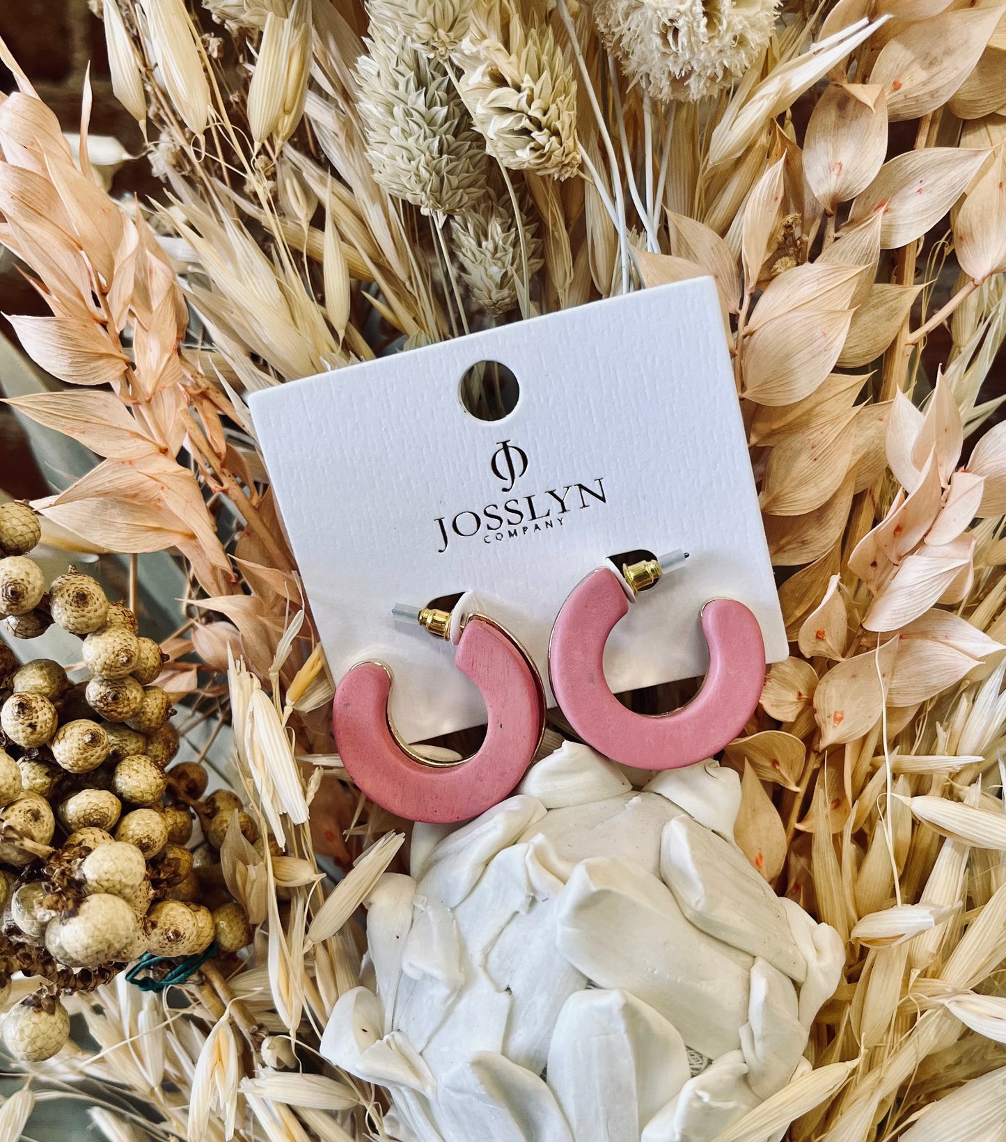 Chunky Wood Hoops
