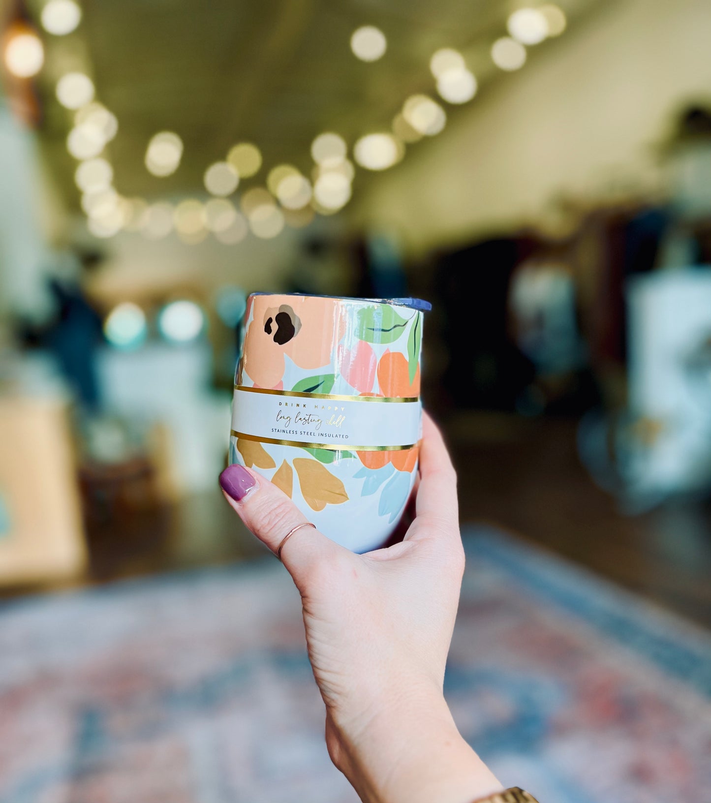 Wine Tumbler - Everlasting Blooms