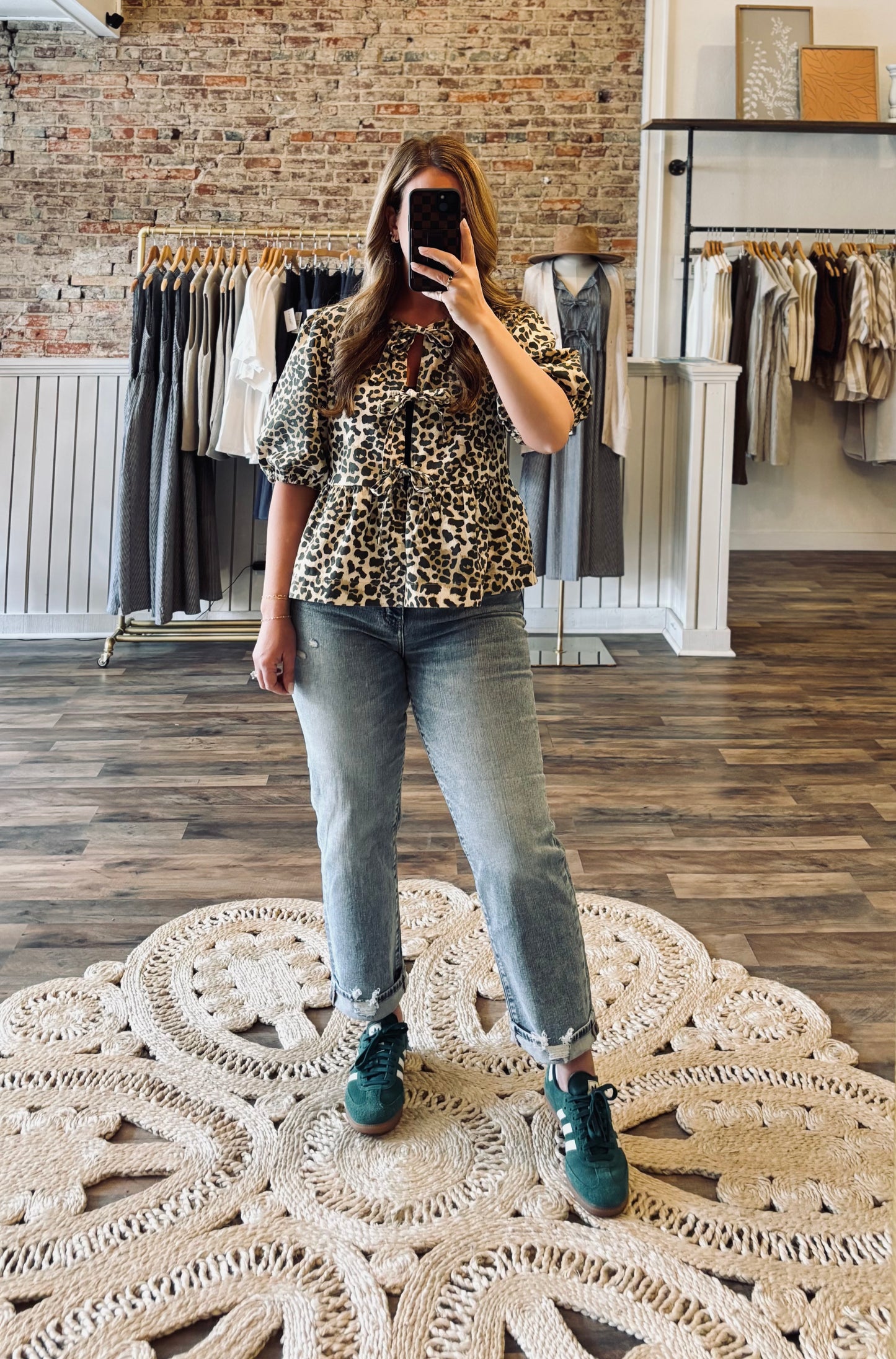 Lainy Tie Front Blouse