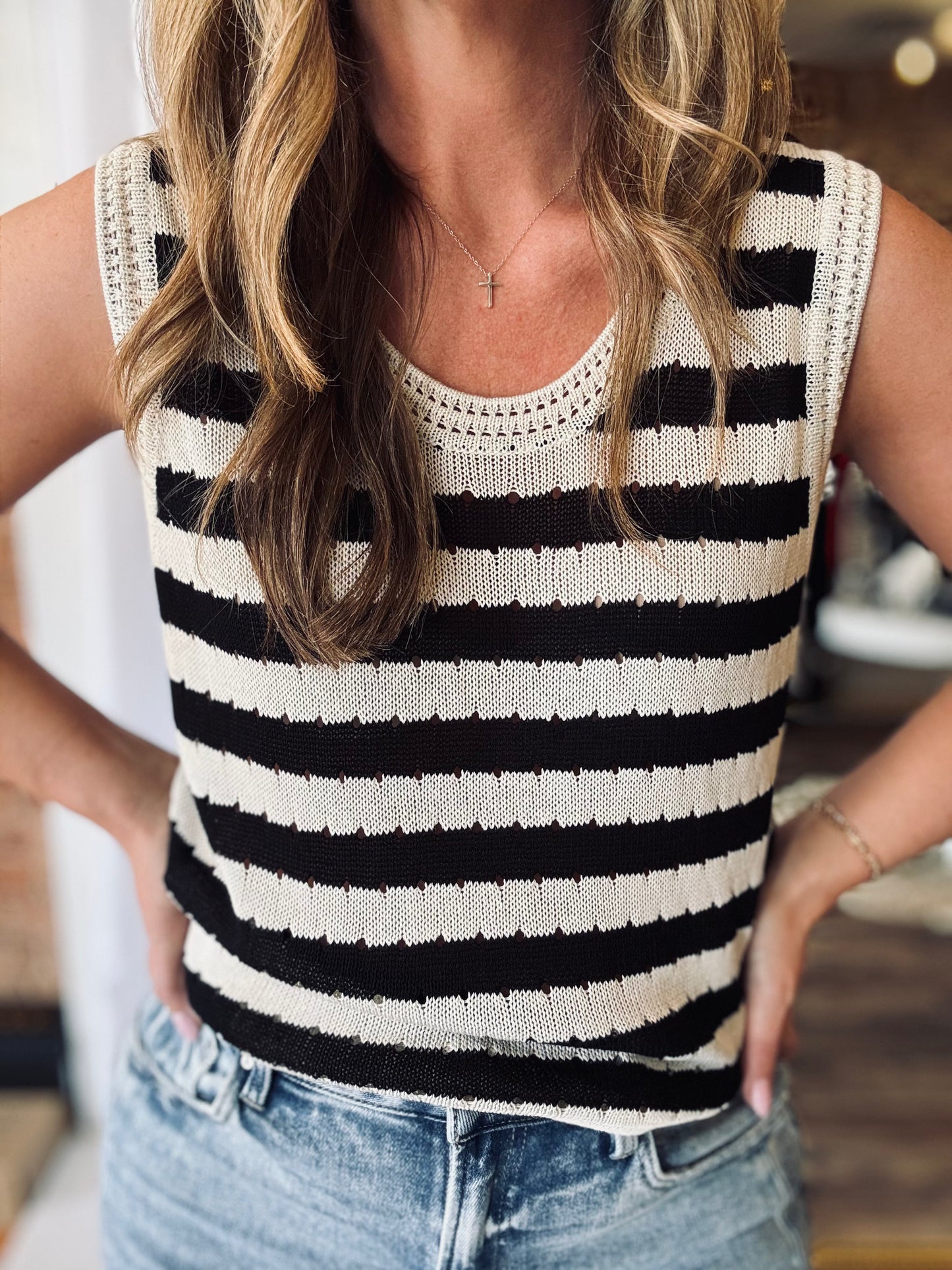 Isla Crochet Sweater Vest