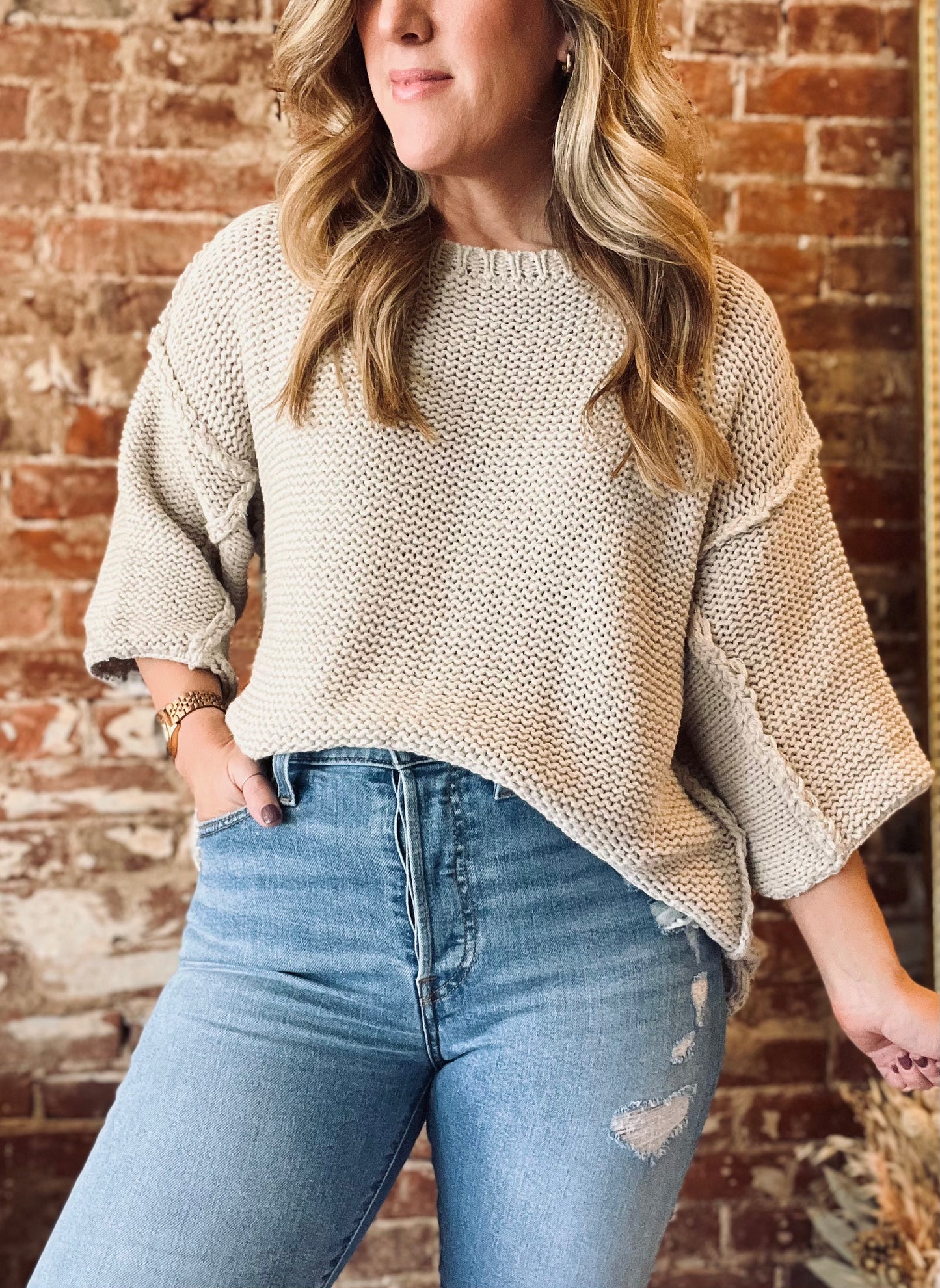 Summers End Sweater - Coconut