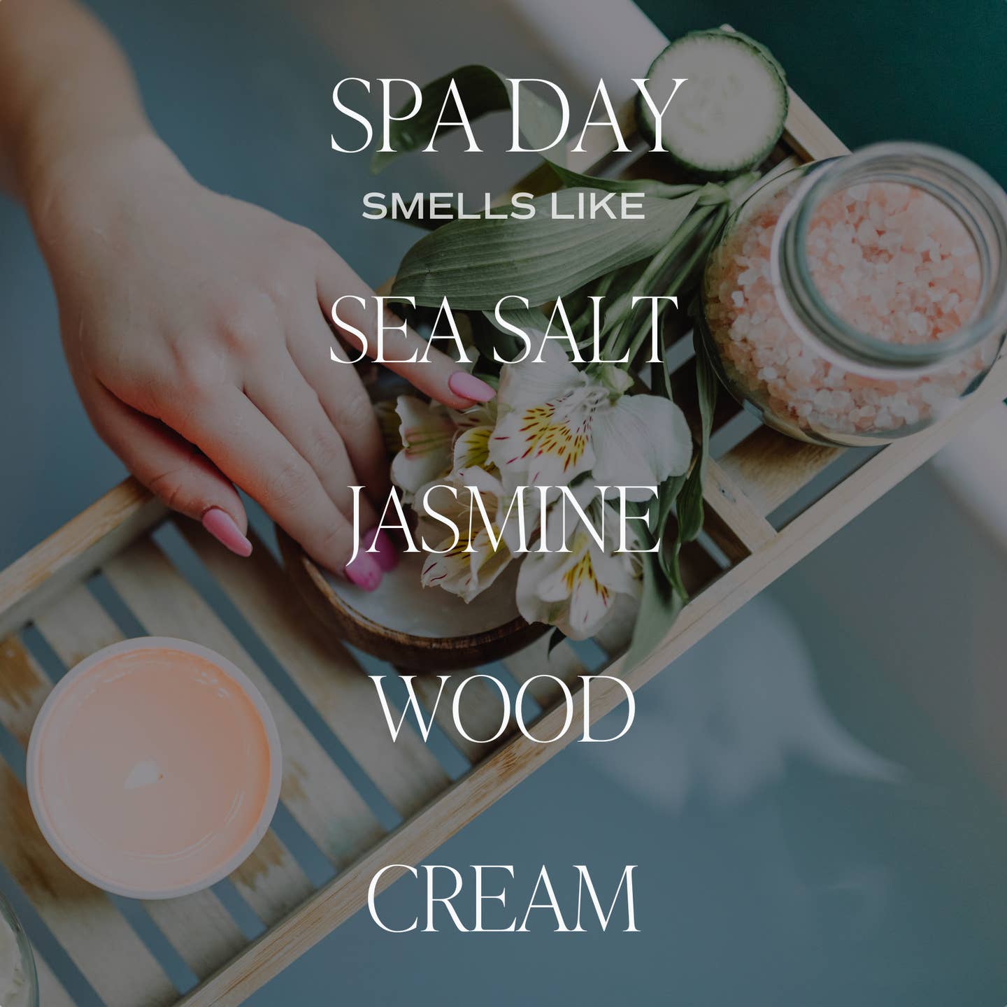 White Wood Jar Candle