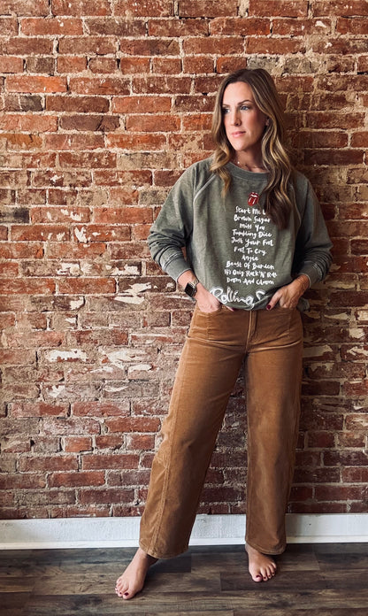 Kate Corduroy Barrel Leg