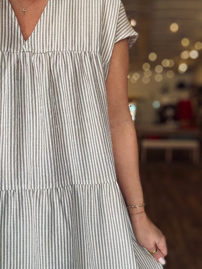 Posy Striped Dress