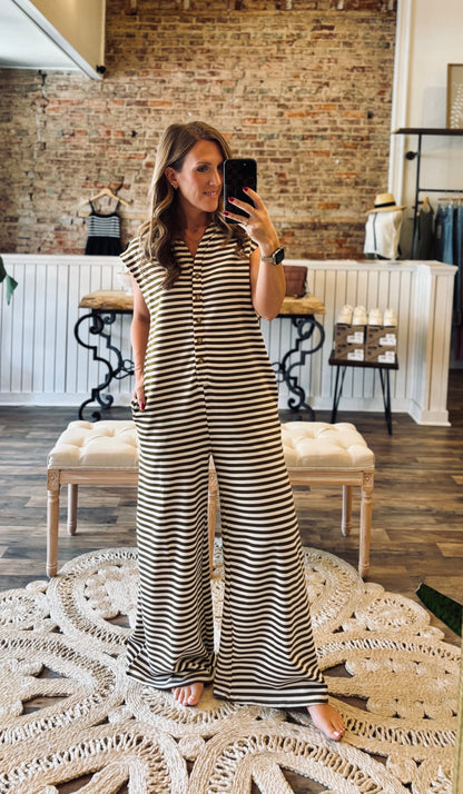 Sloane Striped Jumpsuit