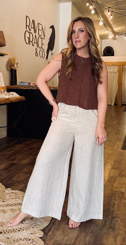 Chloe Crop Sweater Tank