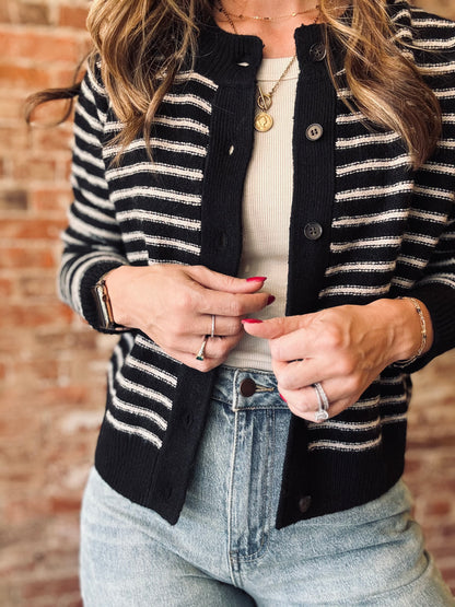 Suki Striped Cardigan