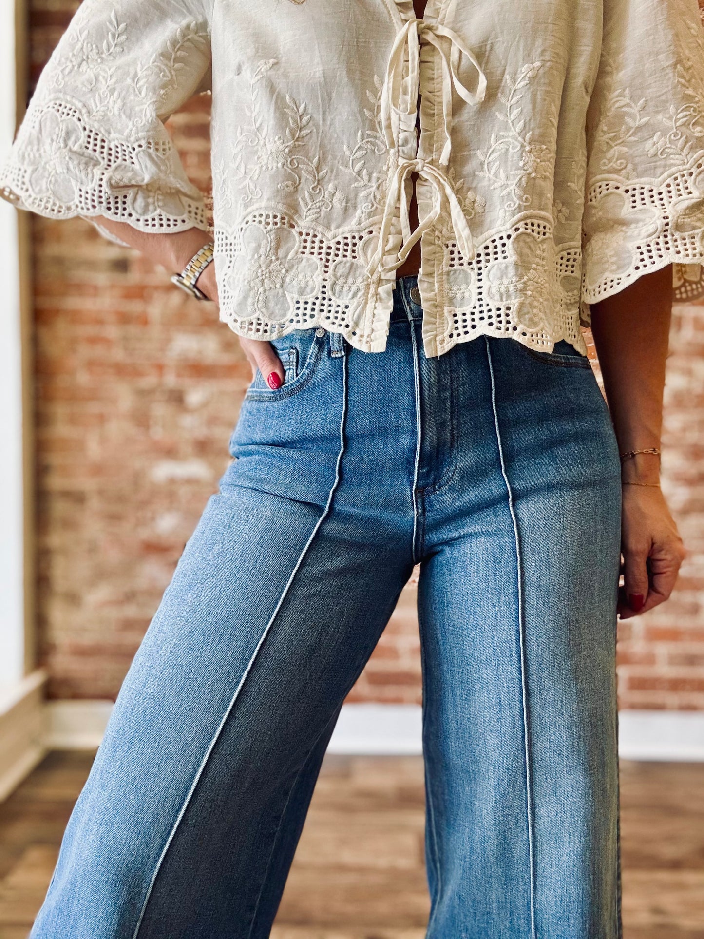 Charleigh Wide Leg Jean