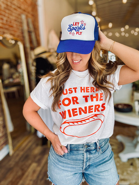 Just Here for the Weiners Tee