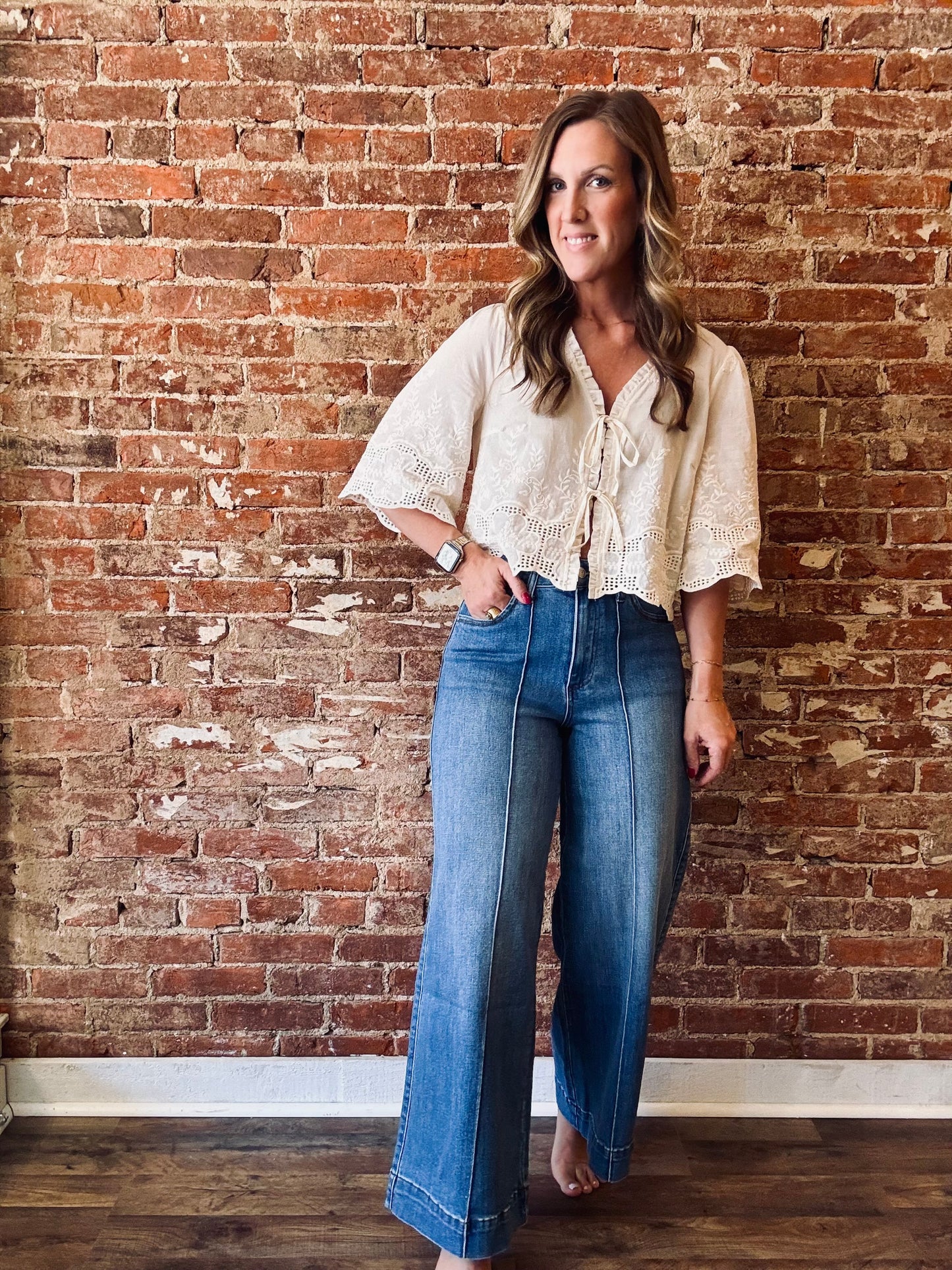 Charleigh Wide Leg Jean