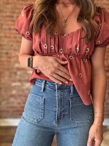Patch Pocket Wide Leg