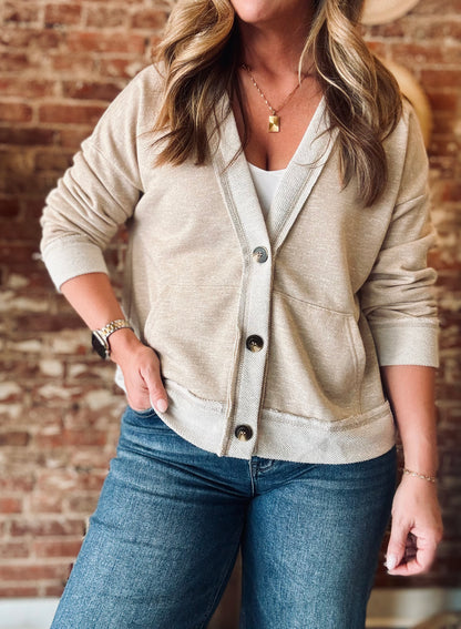 Sienna Button Front Cardigan