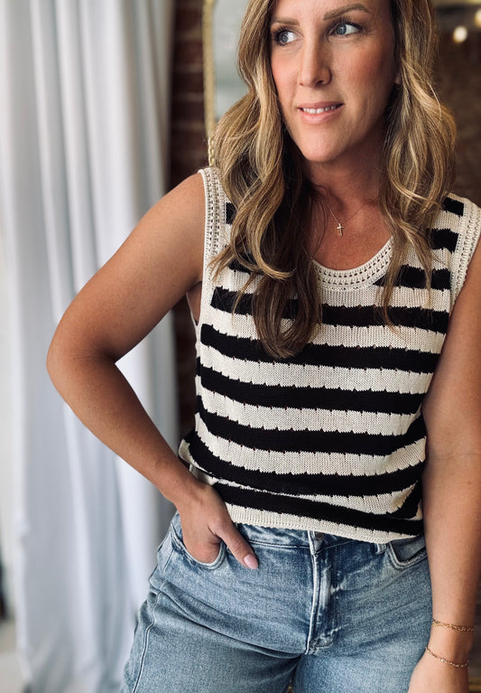 Isla Crochet Sweater Vest