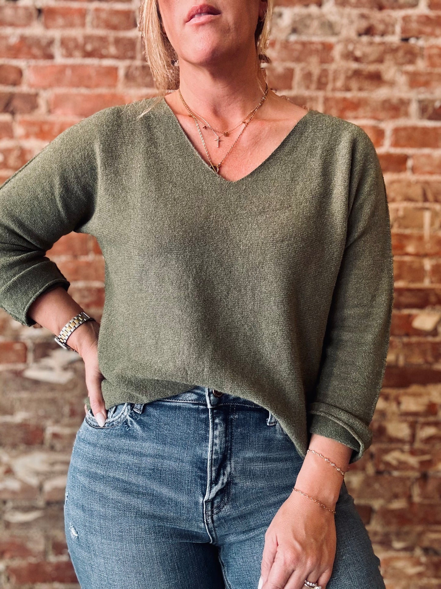 Gaia V Neck Sweater