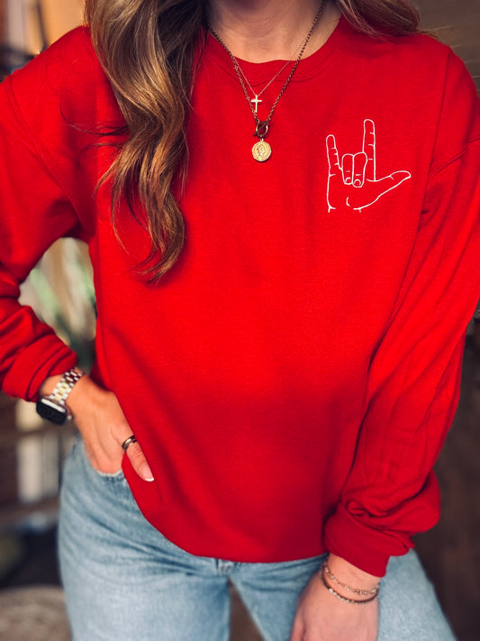 Love Sign Sweater