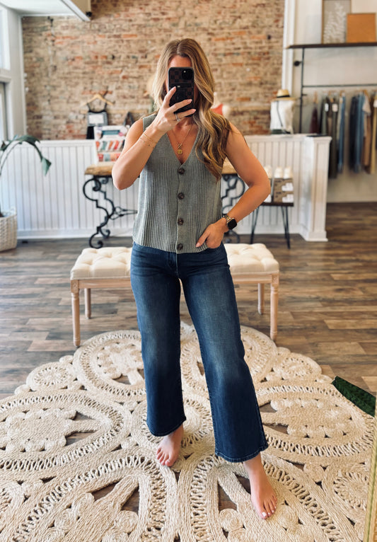 Petite Slim Wide Leg Jean