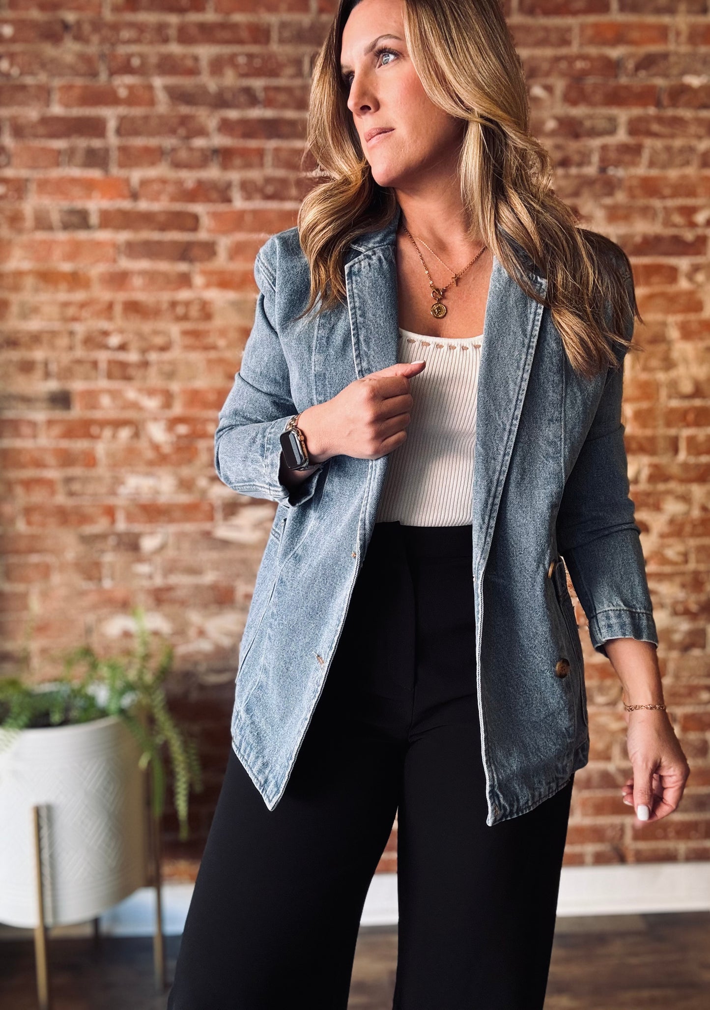 Lark Denim Blazer