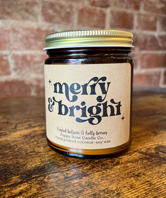 Poppy Rose Candle - Merry & Bright