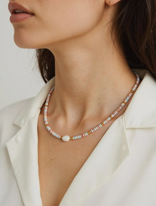 Swank Pearl Beaded Necklace