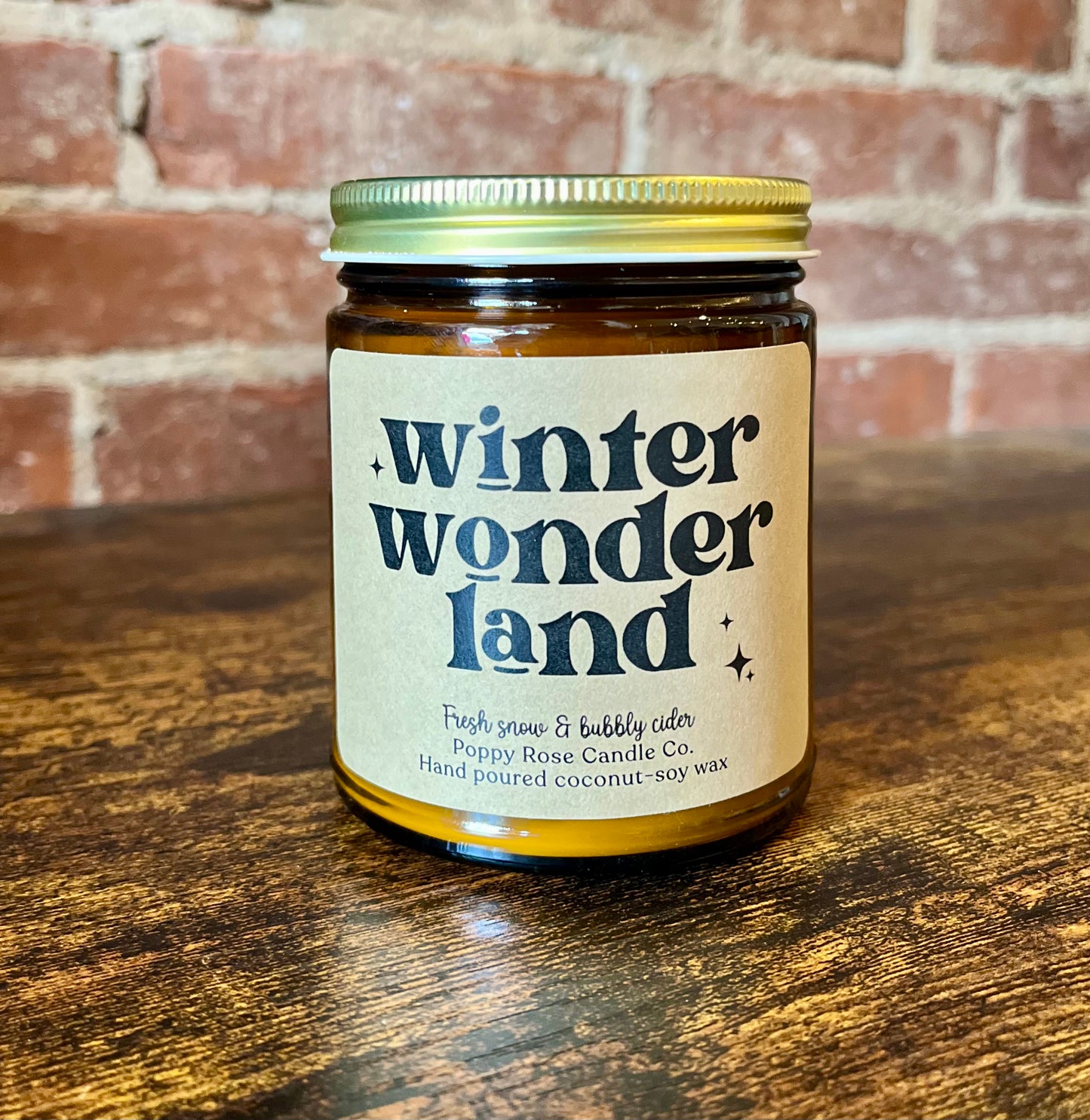 Poppy Rose Candle - Winter Wonderland