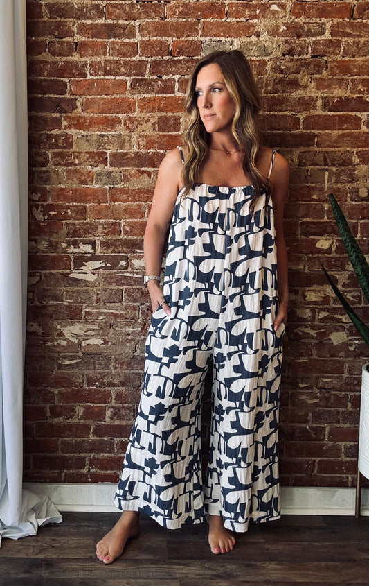 Geo Print Jumpsuit