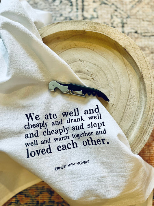 Hemingway Tea Towel